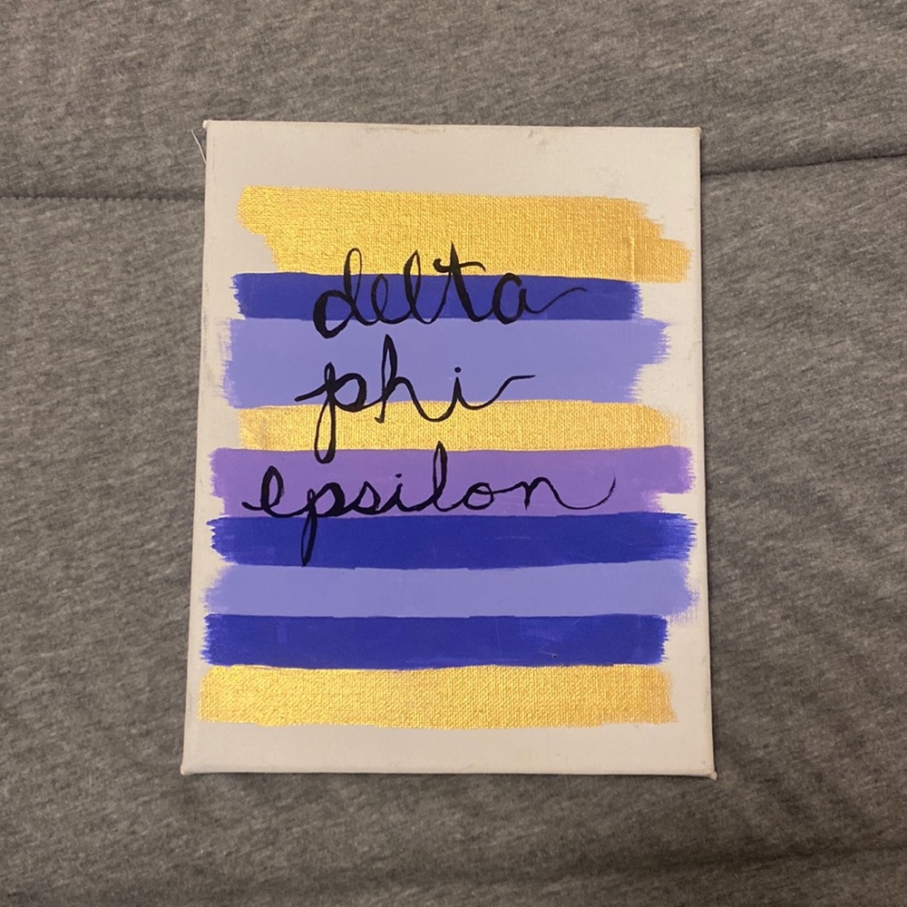 Delta Phi Epsilon canvas